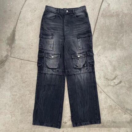 Half Evil 10 Pocket Vintage Denim Pants